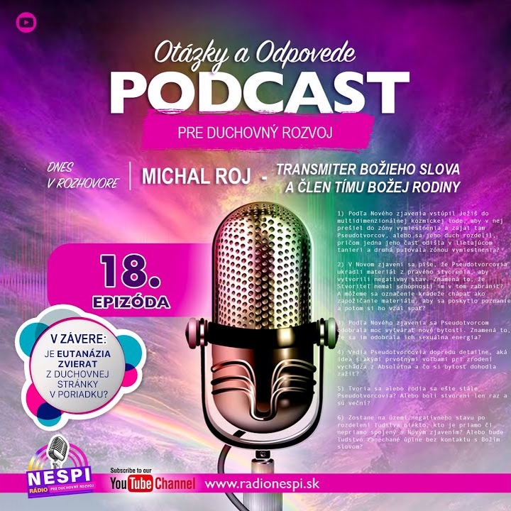 18.PODCAST – OTÁZKY A ODPOVĚDI S PÁNEM JEŽÍŠEM KRISTEM BOŽÍ RODINOU